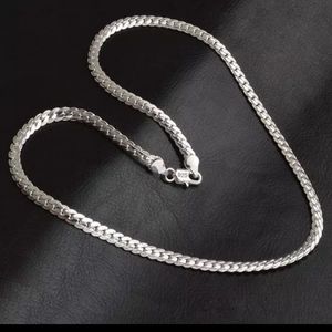 925 Sterling silver snake necklace